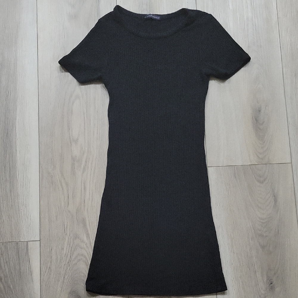 Brandy Melville Black Ribbed Knit Dress